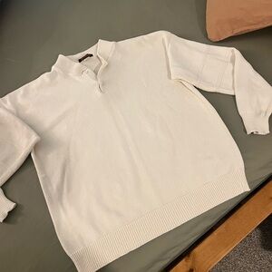 Vintage Andrew Rohan oversized collared sweater. XL.